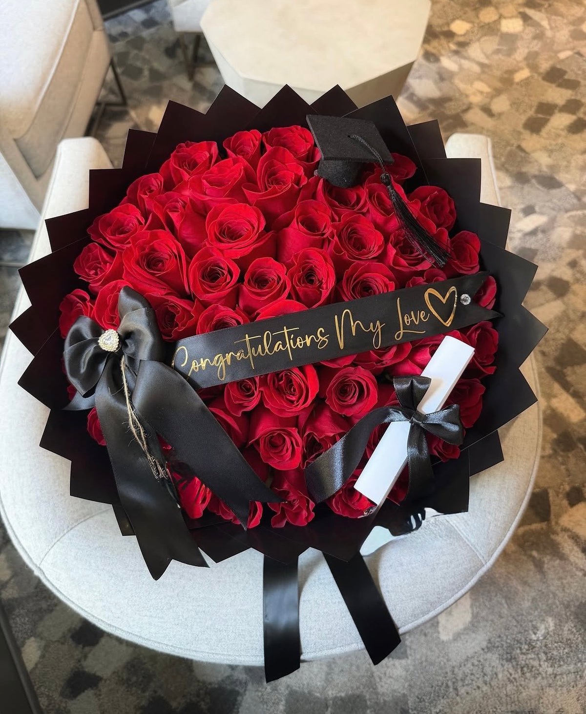 Graduation Rose Bouquet π