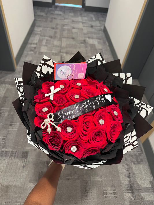 Design Your Fresh Rose Bouquet 🌹